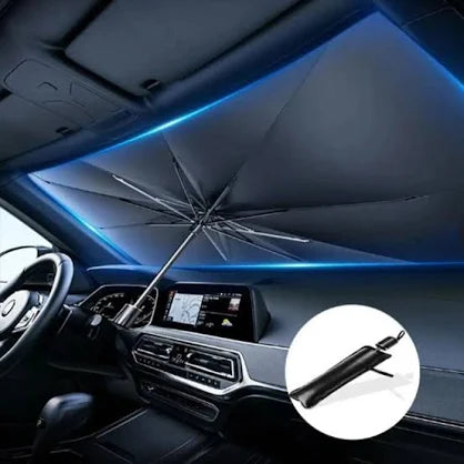 Foldable Car Windshield Sunshade - UV Heat Block Umbrella