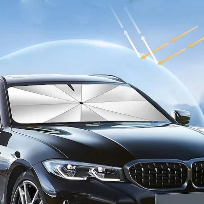 Foldable Car Windshield Sunshade - UV Heat Block Umbrella